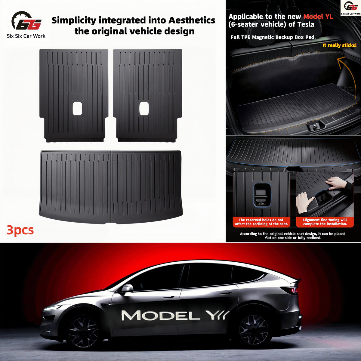 The 19-26 models are suitable for Tesla MODEL3/Y/YL car floor mats.